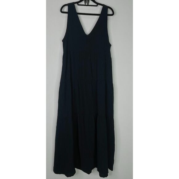 SOLD - Marine Layer 2023 Corinne Double Gauze Cotton Maxi Dress - Picture 2 of 11